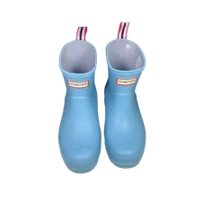 Hunter Play Short Boot – Shifting Blue, Size 8, Waterproof Rubber Boot for Women