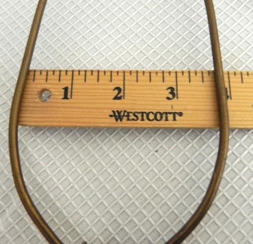 Vintage Berger 13" großer nicht abnehmbarer drehbarer Lampenschirm Harfe - Bild 13 von 18