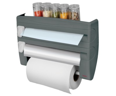 WANDABROLLER 4in1 Metaltex® KÜCHENROLLENHALTER KÜCHENTUCHHALTER Wandrollenhalter