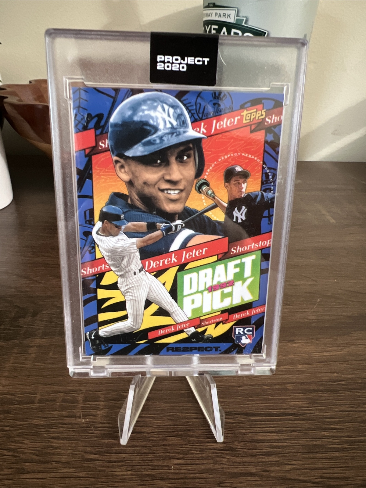 2020 Topps Project 2020 #200 Derek Jeter PR Print Run /7285* by Tyson Beck