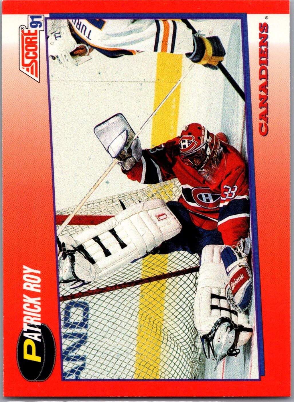 1991-92 Score Canadian - Bilingual #75 Patrick Roy