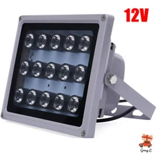 30W 12V IR Infrared Illuminator Lamp Night Vision Security Floodlight For CCTV