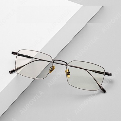Premium Reading Glasses Titanium Full Rectangle Readers +0.5~6.0