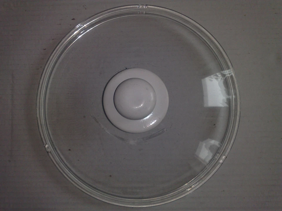 Pyrex Glas Topf-/ Pfannendeckel rund, weißer Kunststoffgriff 24cm. - Bild 2 von 3