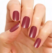 SALE Color Street Nails Munich Mulberry Red Pink Creme Solid Nail Polish Strip