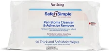 Safe n Simple Peri-Stoma Cleanser & Adhesive Remover (1 Pack of 50 Wipes)