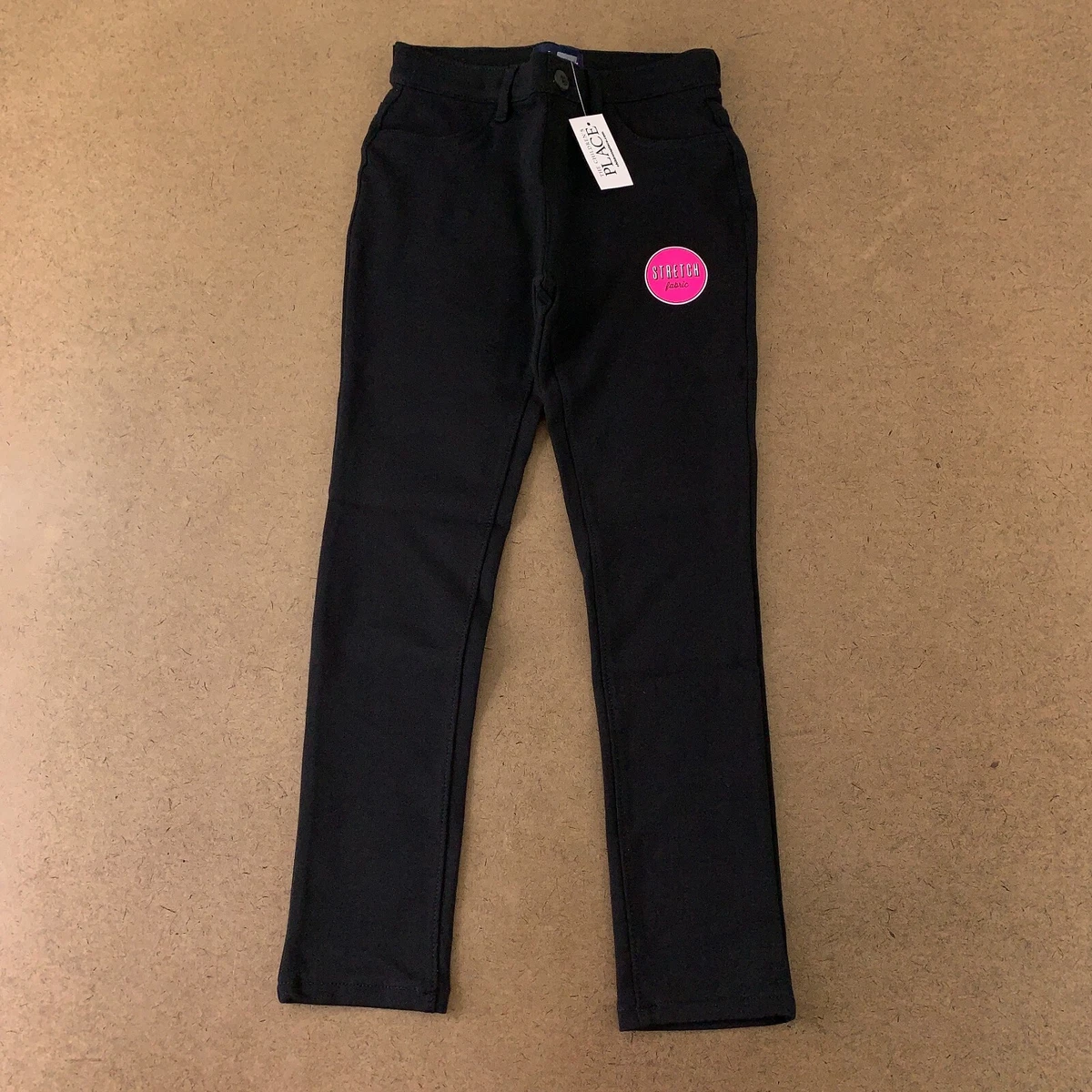 The Children's Place Girls Size 6X/7 Black Stretch Ponte Knit Jeggings NWT