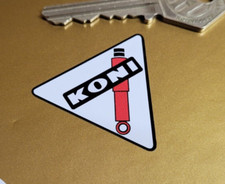 KONI Triángulo Juego de 4 Pegatinas Amortiguador 40mm Coche de Carreras Bicicleta Carreras Rally