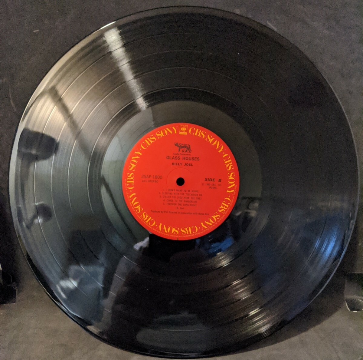 Billy Joel Glass Houses CBS/Sony 25AP 1800 Japanese Cover in