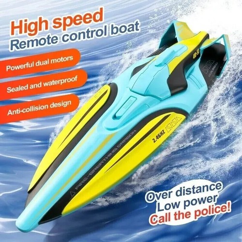 Kids Outdoor Racing Ship Toy Gift RC Boat Remote Control Speed Boat Collection - Picture 225 of 244
