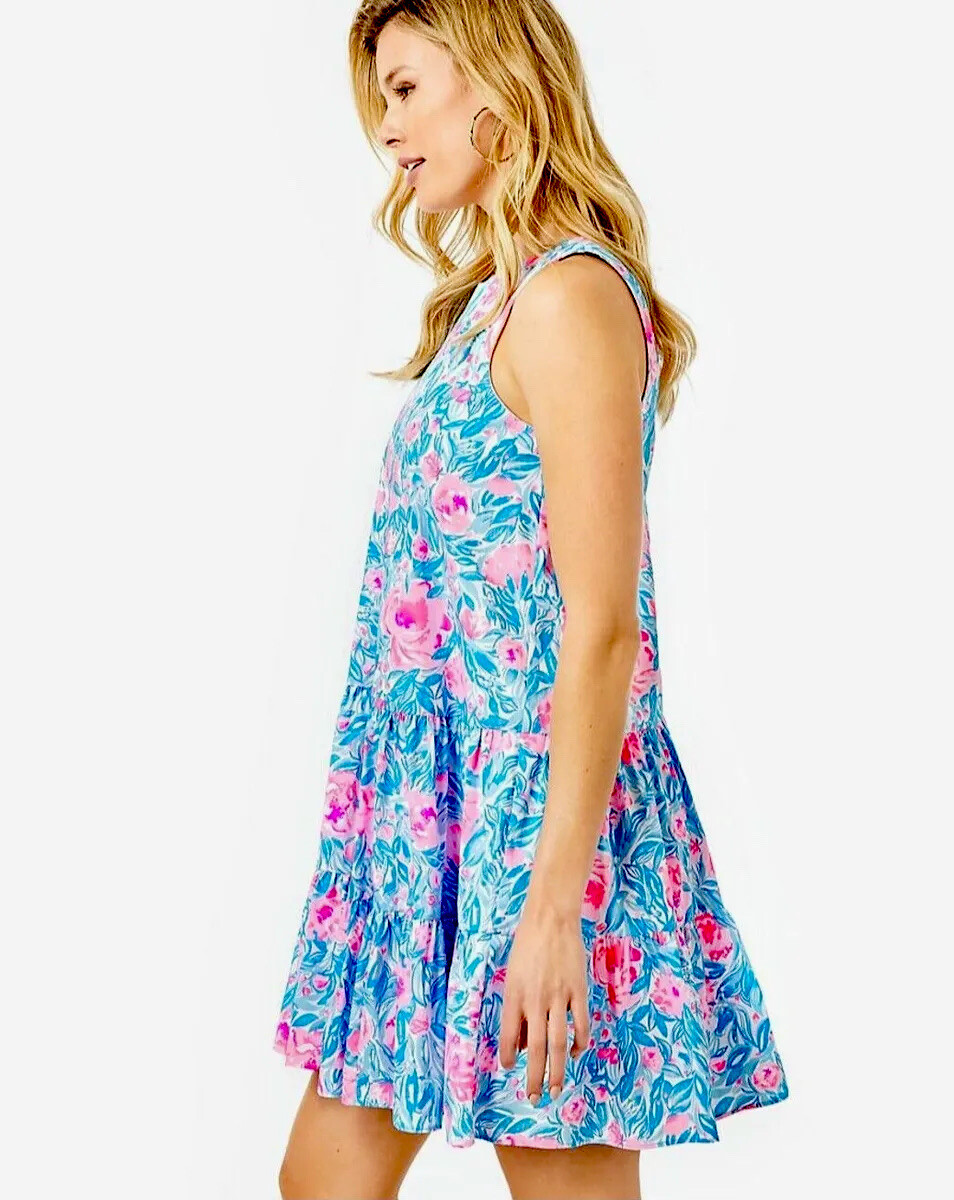 Lilly Pulitzer NWT Trina Dress My Little Peony $178 Size L
