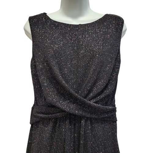 Phase Eight Black Sparkly Ida Maxi Evening Dress Women's UK 14 Bnwt CC620 - Picture 4 of 6