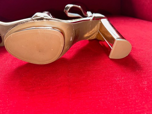 Tolle modische High Heel Sandaletten, Gr. 43, rosé gold, neuwertig - Bild 4 von 5