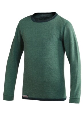 Woolpower Kids Crewneck 200 Round Neck Shirt Warm Undershirt Lake Green