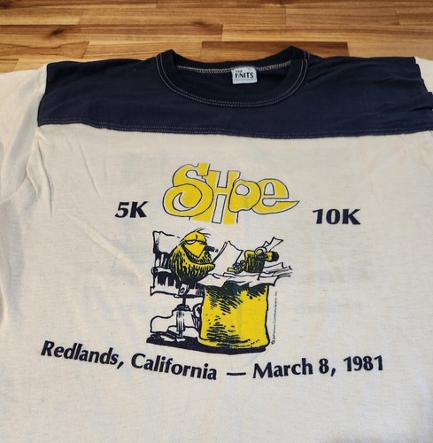 Vintage Redlands 1981 5k Run California T-Shirt Ragland Size Meduim - Picture 2 of 4