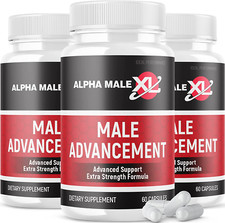  3 Pack Alpha Male XL Pills 180 Capsules 