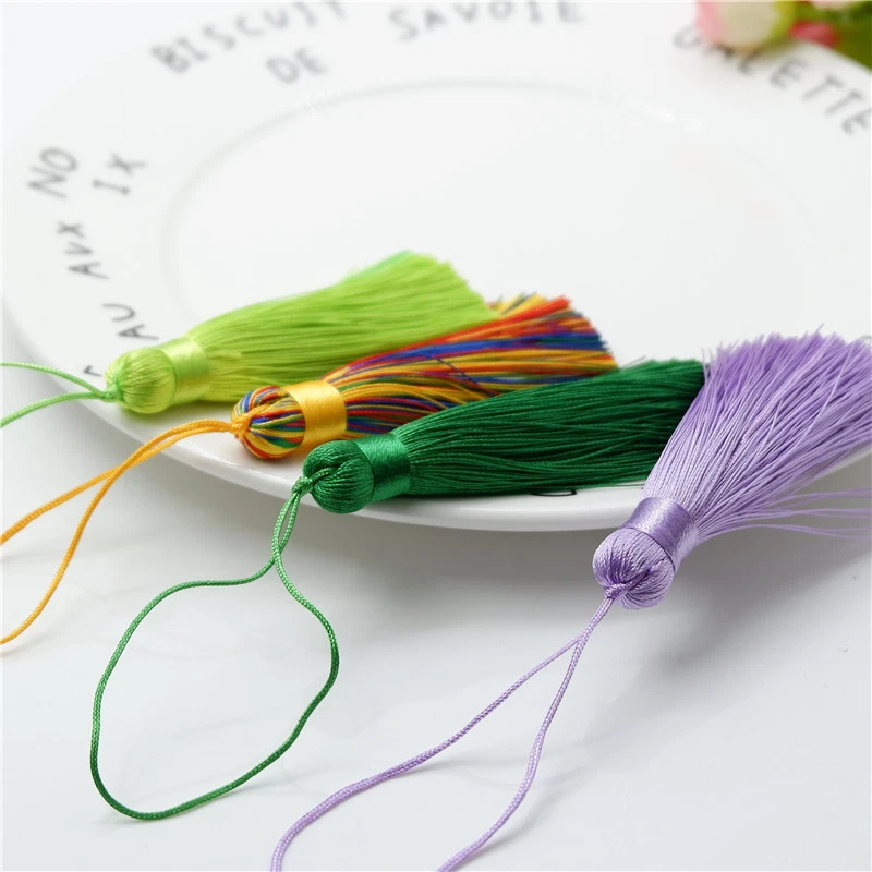 3'' льда шелк кисточки лот отделки ключ Chian подвеска ювелирных изделий делает DIY кисточки - Изображение 3 из 4