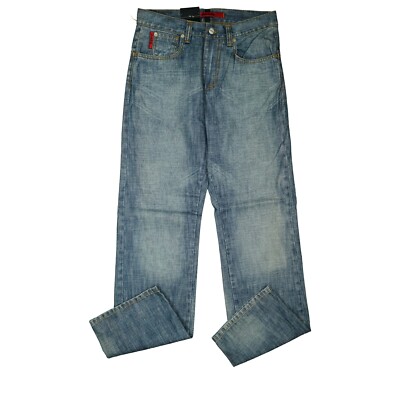 SIGNUM Elpaso Mens Jeans Trousers Straight Leg Regular 48 W31 L34 31/34 Blue NEW