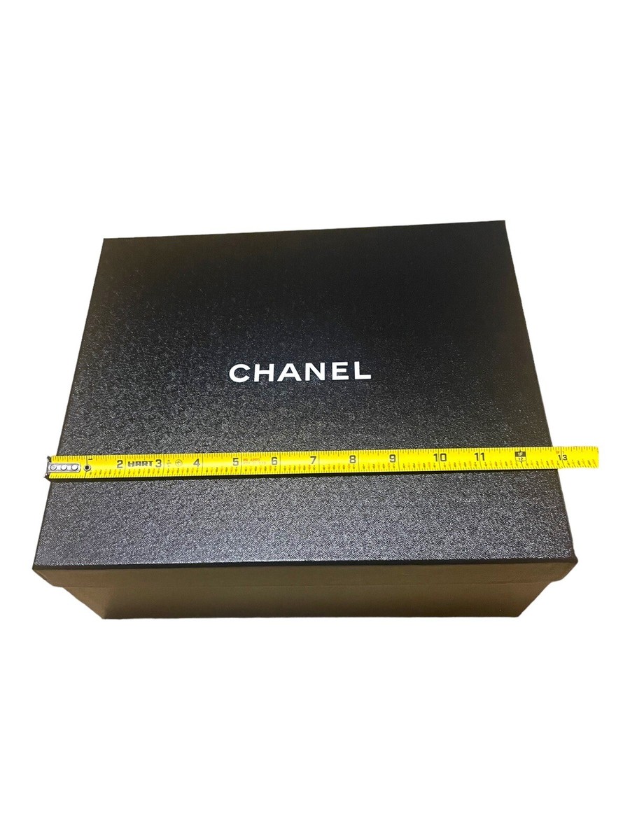 Chanel Empty Box Gift Set Storage Large Shoe Box w/ Tissue Paper