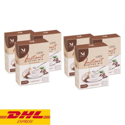 6x Martia Instant Coffee Mix MCT Oil Powder Drink Control Hunger Supplement 