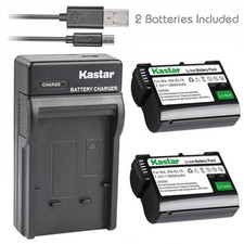 Kastar EL15 Battery Slim USB Charger for Nikon D600 D610 D750 D800 D800E D7000