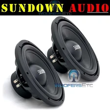 (2) SUNDOWN AUDIO LCS V.2 D4 10" 300W RMS DUAL 4-OHM CAR SUBWOOFERS SPEAKERS NEW