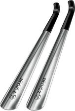 Shoe Horn Long Handle for Seniors 2 Pack,Metal Long Shoehorn for Boots,16.5" Ext