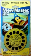 SEALED RARE DISNEY MICKEY MOUSE--60 YEARS WITH YOU View-Master 3-D Reels