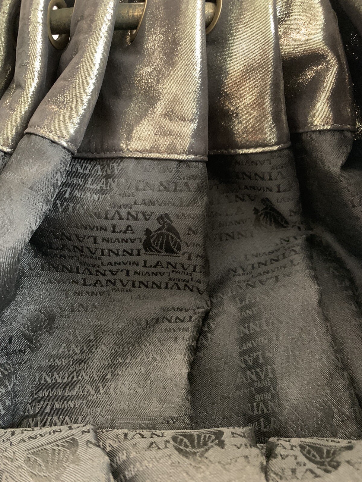 Authentic Lanvin Polisson  Metallic - Oversized/ … - image 8