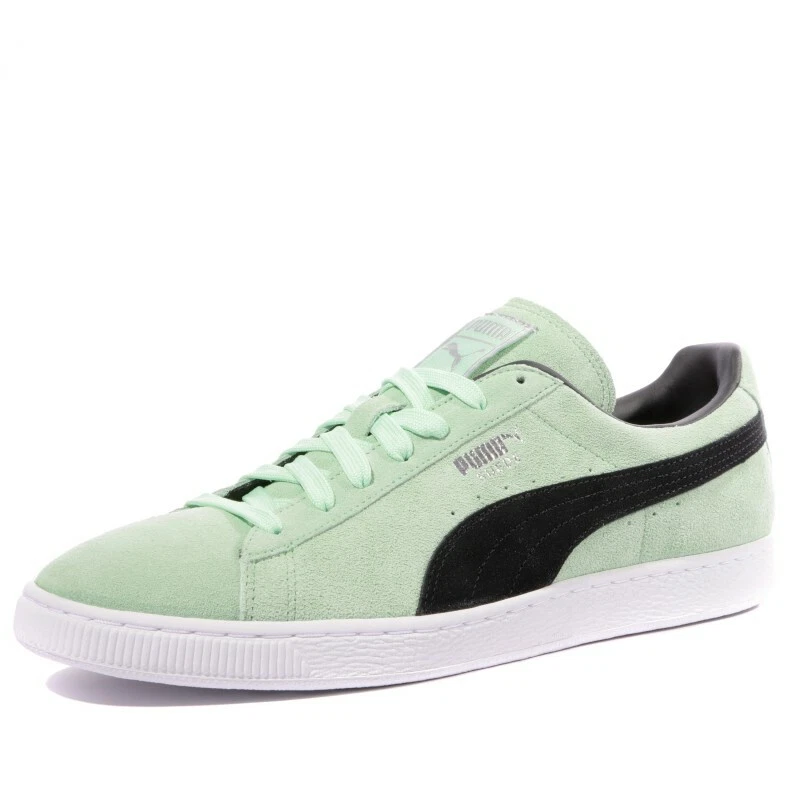 Green suede on sale puma trainers