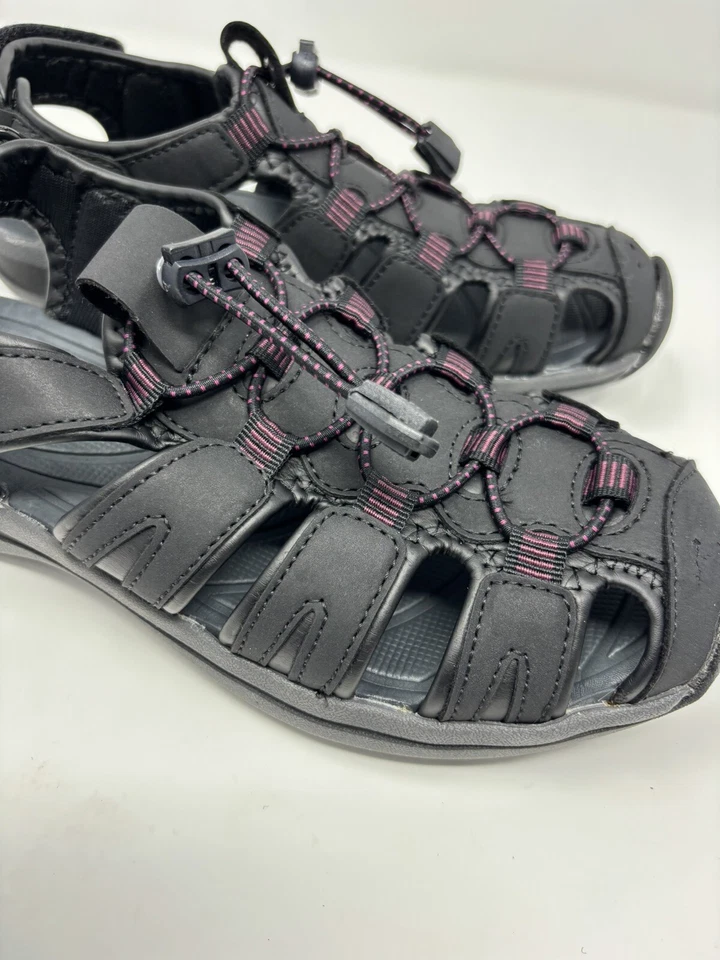 Sapatos femininos Khombu Ashley sandálias aquáticas caminhada alças ajustáveis tamanho 6 - Imagem 3 de 4