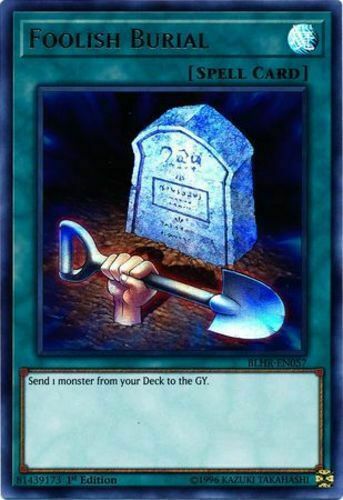 *** FOOLISH BURIAL *** (MINT/NM) ULTRA RARE BLHR-EN057 YUGIOH!
