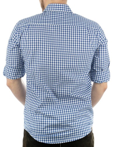 OS Trachten Langarmhemd 4 Farben kariert m. 1 Brusttasche und Krempelärmel 3XL-6 - Bild 18 von 24