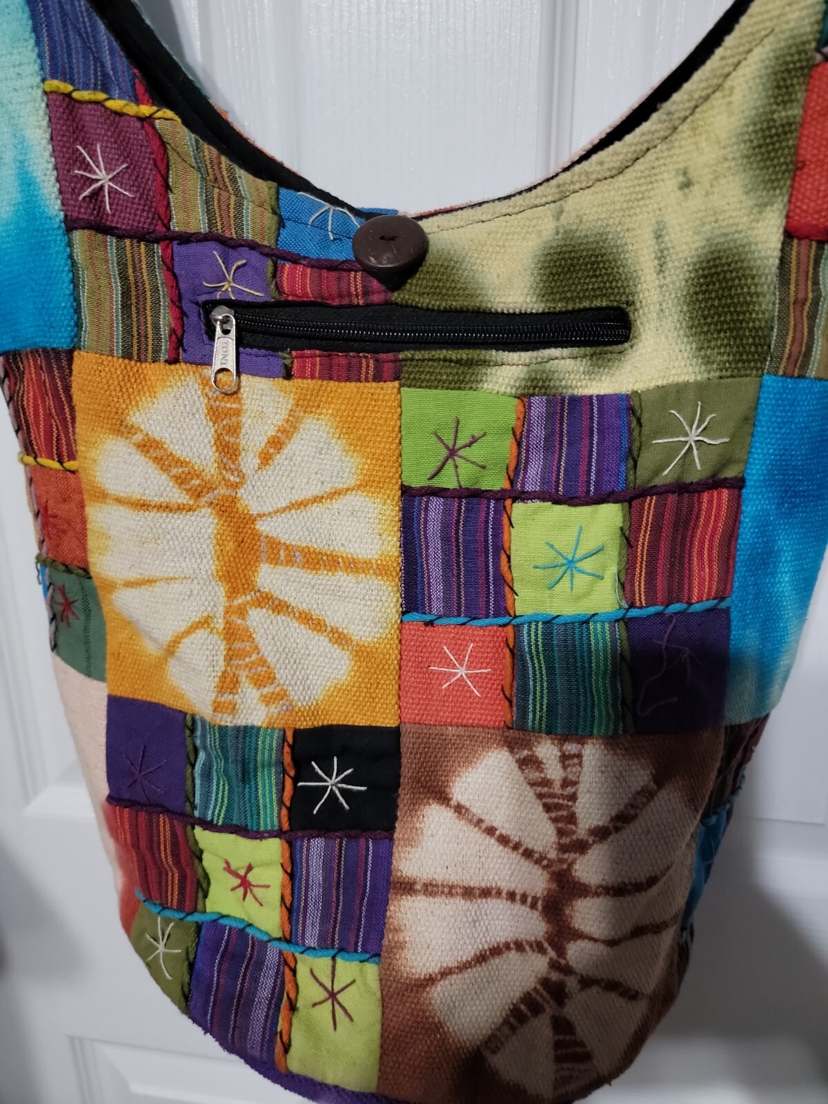 Kathmandu Imports Shoulder Bag Crossbody Boho Hobo Co… Gem