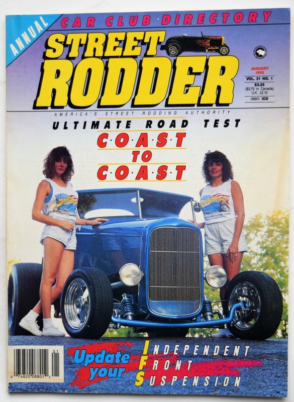 STREET RODDER MAGAZINE - JANUARY 1992