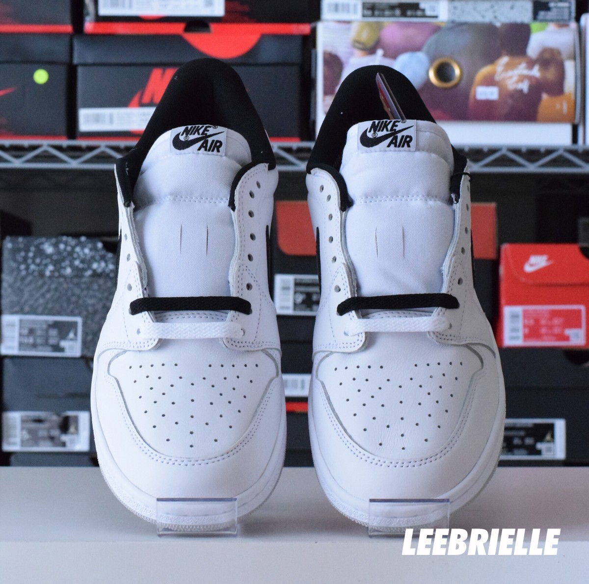 Men's Size 8 - 13 - Nike Air Jordan 1 Low 85 White Black Men's Size 8 - 13 - Nike Air Jordan 1 Low 85 White Black