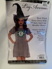 New Leg Avenue 86767 Basic Witch Jersey Halloween Dress. S/P