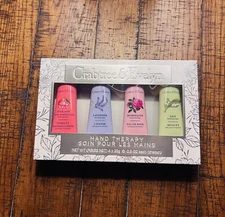Crabtree & Evelyn Hand Therapy Four Piece Gift Set in Box NWT