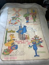 Vintage Sesame Street Blanket Throw