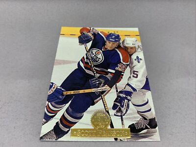 1994 Donruss The Leaf Set Hockey Card #349 Scott Pearson Edmonton Oilers