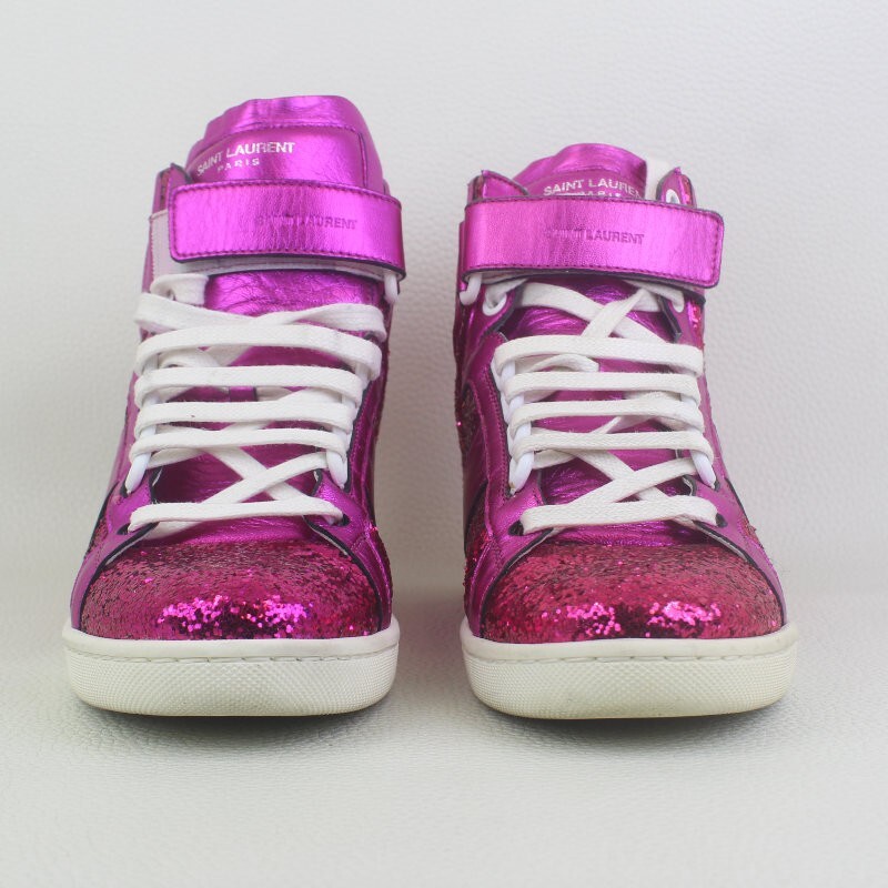 Sneakers alte classiche SAINT LAURENT corte glitter