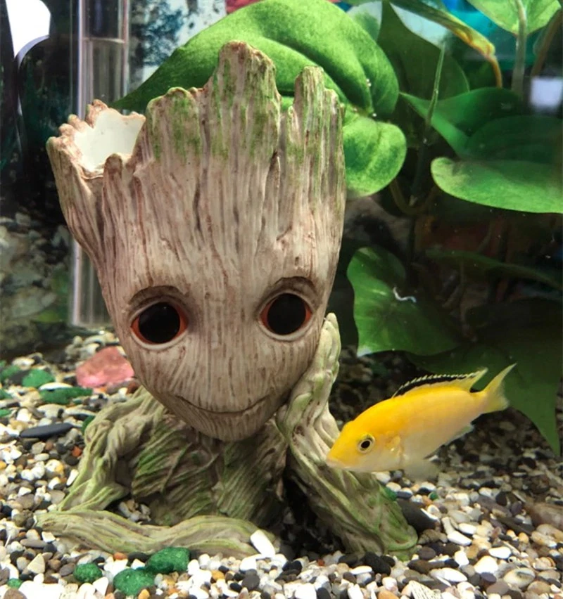 Tree Man Aquarium Decoration Ornament Fish Tank Landscaping Baby Groot  Plant Pot