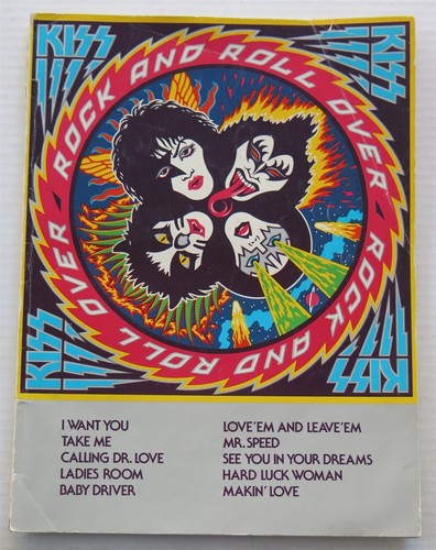 Kiss "Rock and Roll Over" songbook 1977