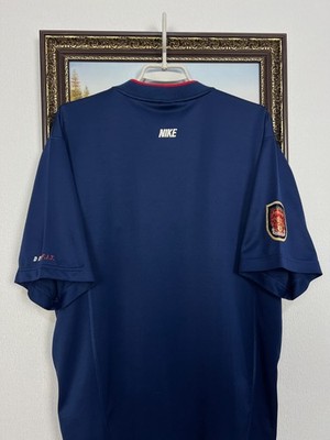 Vintage 90's Nike Arsenal Football Train Blue Shirt Soccer Jersey
