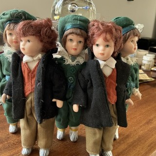 Vintage Leonardo Collection Porcelain Doll Boys x5 Edwardian Victorian