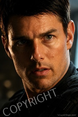 Tom Cruise A4 Photo Portrait Cinema Intense Look - Art Print 9010