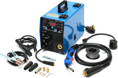 Gas and Gasless 200A 110V/220V Multiprocess MIG Welder - 4-In-1 Welding Machine