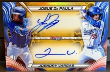 2024 Bowman’s Best Gold Auto /50 Josue De Paula & Joendry Vargas #DA-DV Dodgers