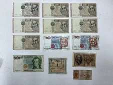 ITALY LIRA BANKNOTES MILITARY CURRENCY RARE LOT - FREE SHIPPING
