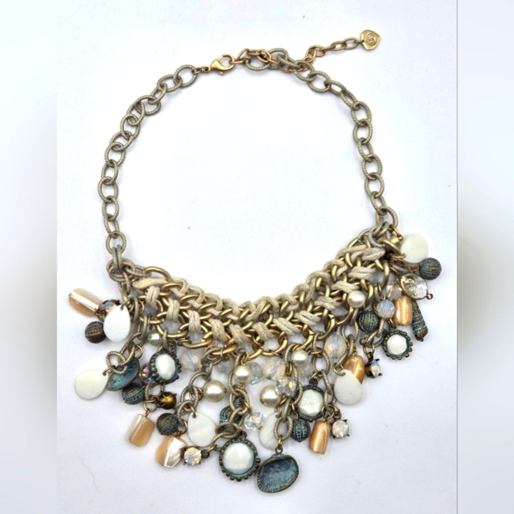 GIVENCHY Vintage Nautical Statement Necklace Auro… - image 9